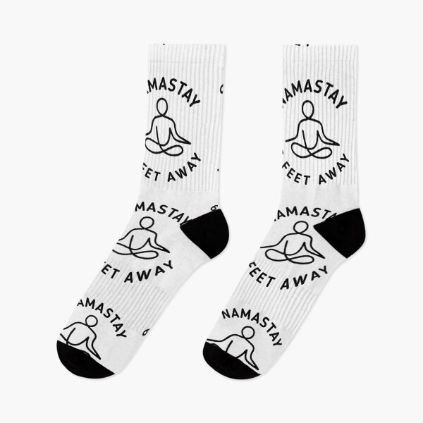 Item preview,  NAMASTAY - 6 feet away , black version  designed and sold by SaraDarwish.