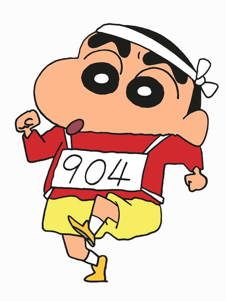  Shin  Chan  running T shirt by Shadowbolt Redbubble