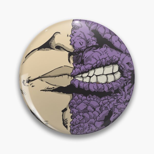 Item preview, Facemask: Gruesome Half-face Purple designed and sold by Prototypeinks.