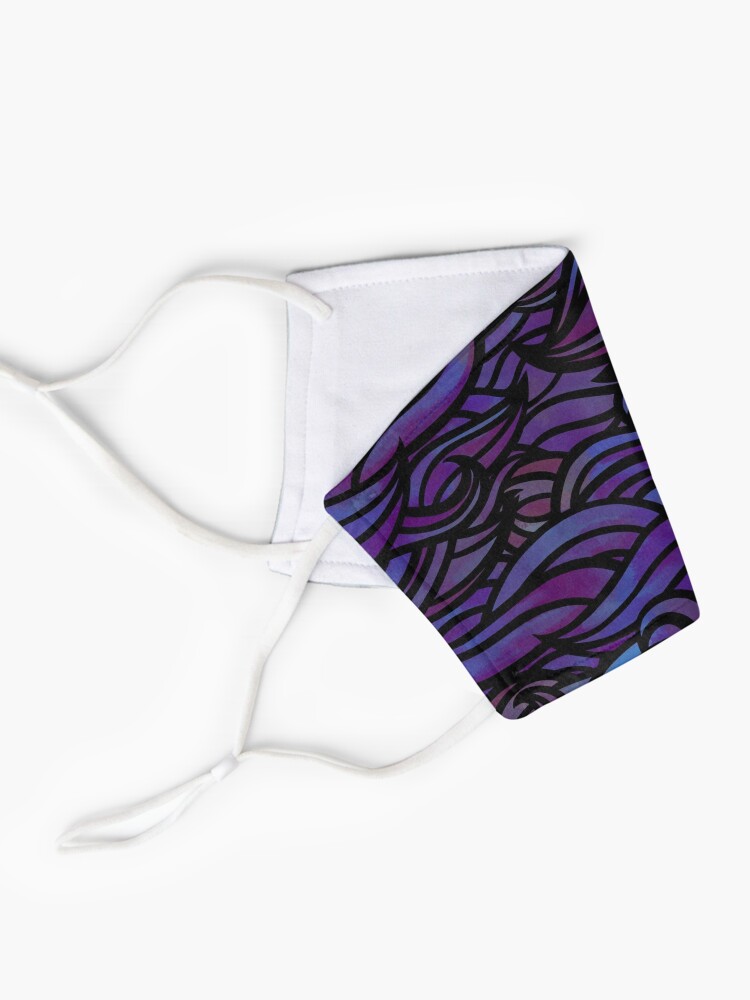 Alternate view of Purple waves Mask