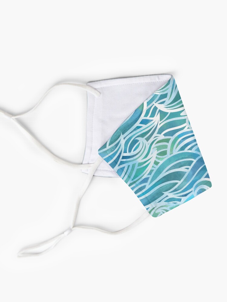 Alternate view of Watercolor waves Mask