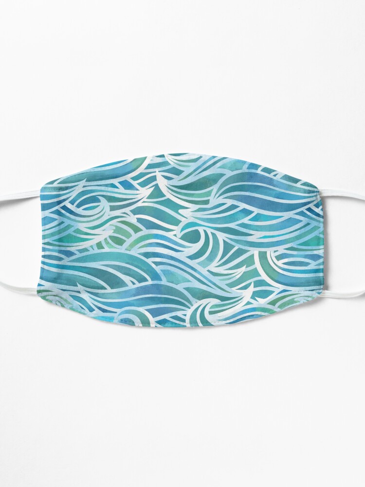 Alternate view of Watercolor waves Mask