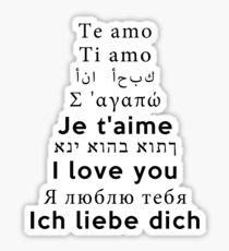 I Love You - Multiple Languages 2 Sticker