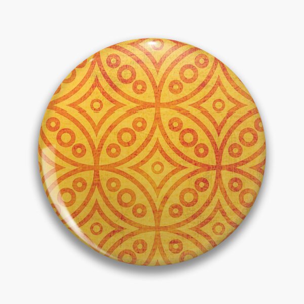 Item preview, Classic Indonesian batik pattern yellow gold designed and sold by baligaia.