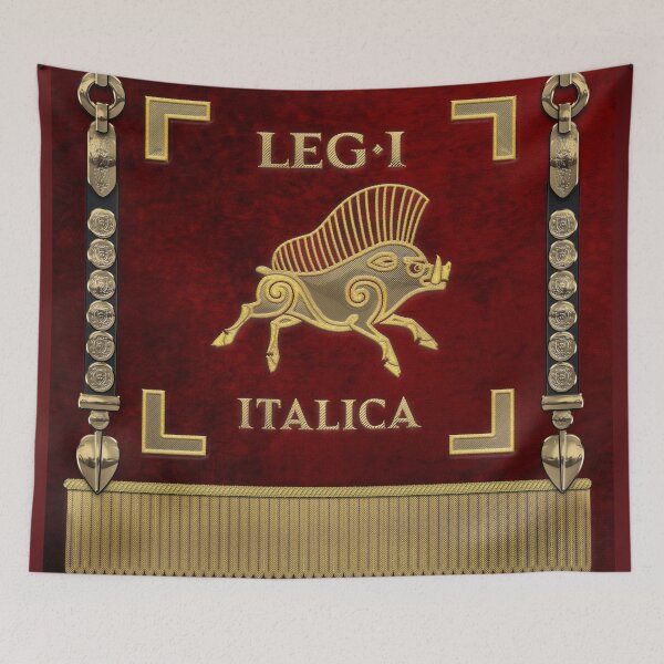 Item preview, Standard of the Italian First Legion - Vexillum of Legio I Italica designed and sold by Serge Averbukh Art Studio.