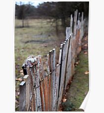 Fence - Hill End Poster