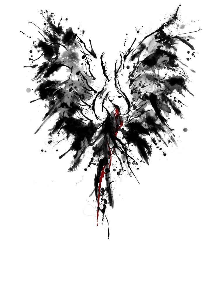 Phoenix Wings With Ink Tattoo Kids T Shirt By Yassinou Redbubble - phoenix free roblox