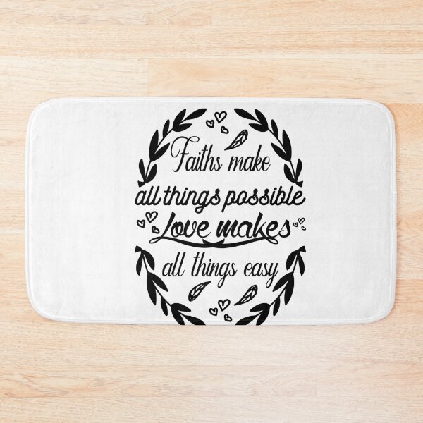 Item preview, Faiths make all things possible love makes all things easy: A Funny quote shirt.   designed and sold by fajali master.