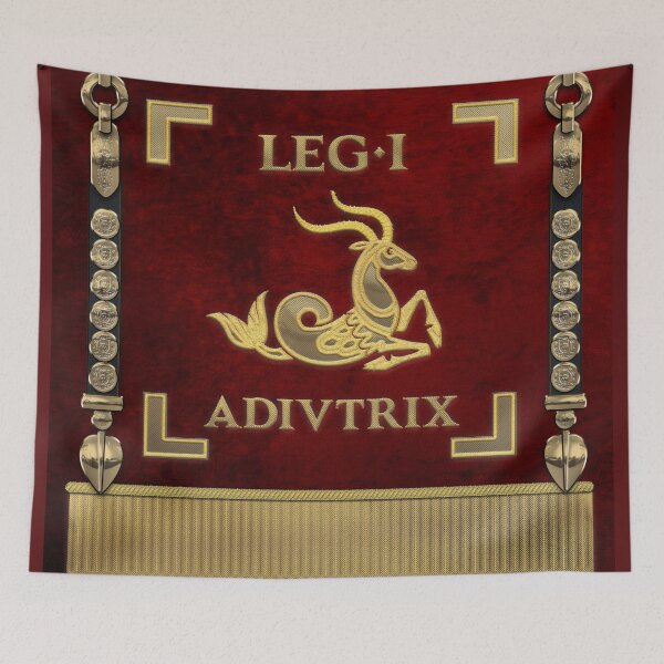 Item preview, Standard of the Rescuer First Legion - Vexillum of Legio I Adiutrix designed and sold by Serge Averbukh Art Studio.