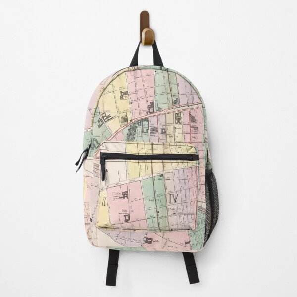 Item preview, Vintage Map of Santiago Chile (1875) designed and sold by BravuraMedia.