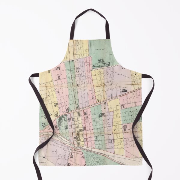 Item preview, Vintage Map of Santiago Chile (1875) designed and sold by BravuraMedia.