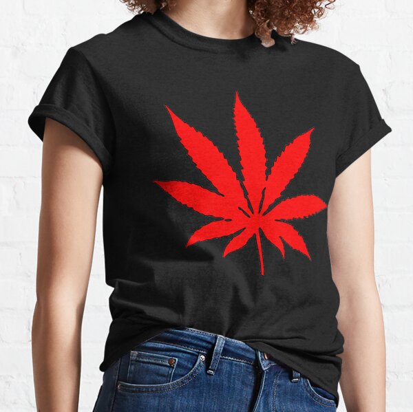 Red Weed Leaf Marijuana Herbalife Classic T-Shirt