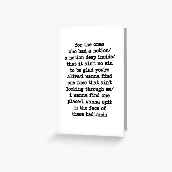 Badlands Greeting Card
