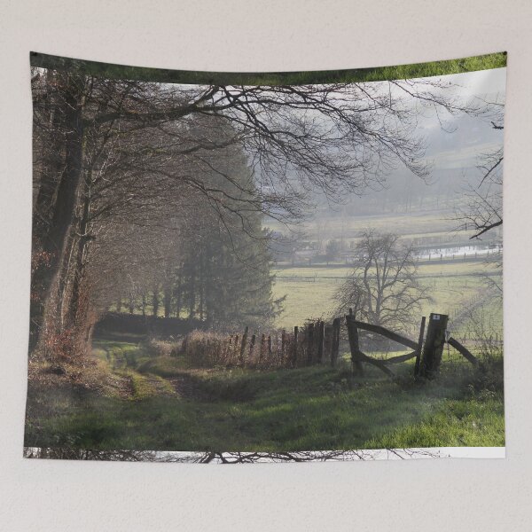 Item preview, Tiny village in the wood mist	 designed and sold by EstelleRossetti.