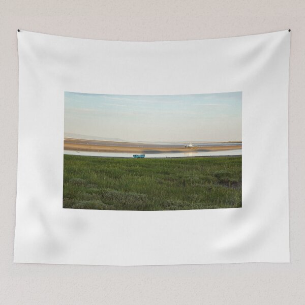 Item preview, Boats on beach at low tide designed and sold by Jenny Burrows.