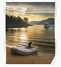 Sunset at seamen's bivouac Poster