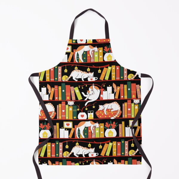 Item preview, Library cats - autumn colour version  designed and sold by Elenanaylor.