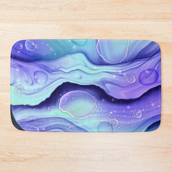 Item preview, Mermaid Ink Splashes in Shades of Blue  designed and sold by WisdomInspired.