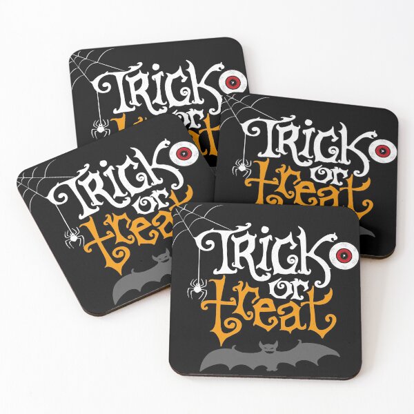 Item preview, Trick or treat for funny halloween with bat and spider designed and sold by ShutterKapan.