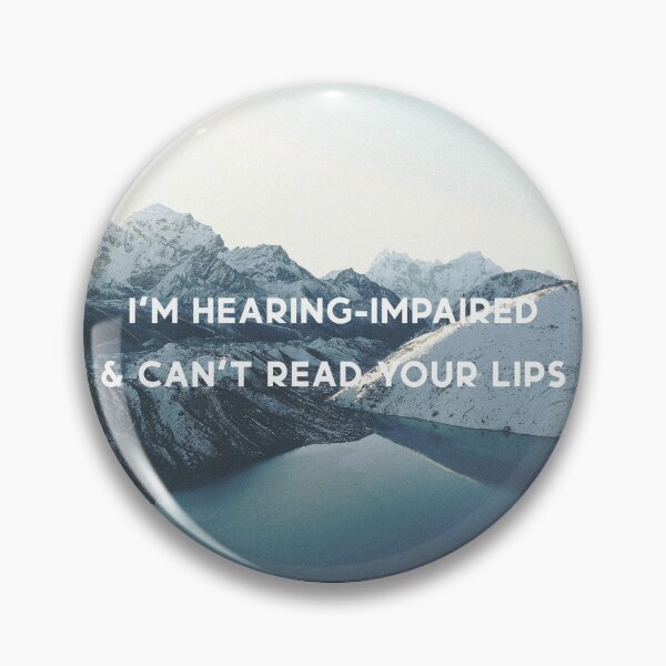 Item preview, Hearing-Impaired Mask (Winter Mountains) designed and sold by splode.