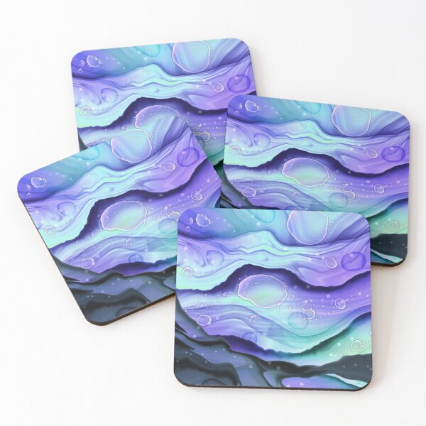 Item preview, Mermaid Ink Splashes in Shades of Blue  designed and sold by WisdomInspired.