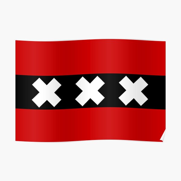 Flag of Amsterdam Poster