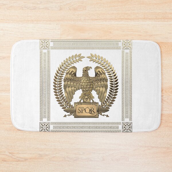 Item preview, Roman Empire - Gold Imperial Eagle over White Leather designed and sold by Serge Averbukh Art Studio.