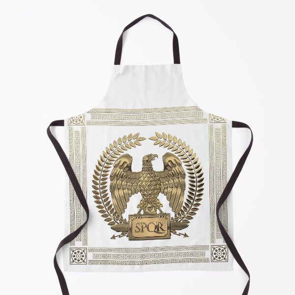 Item preview, Roman Empire - Gold Imperial Eagle over White Leather designed and sold by Serge Averbukh Art Studio.