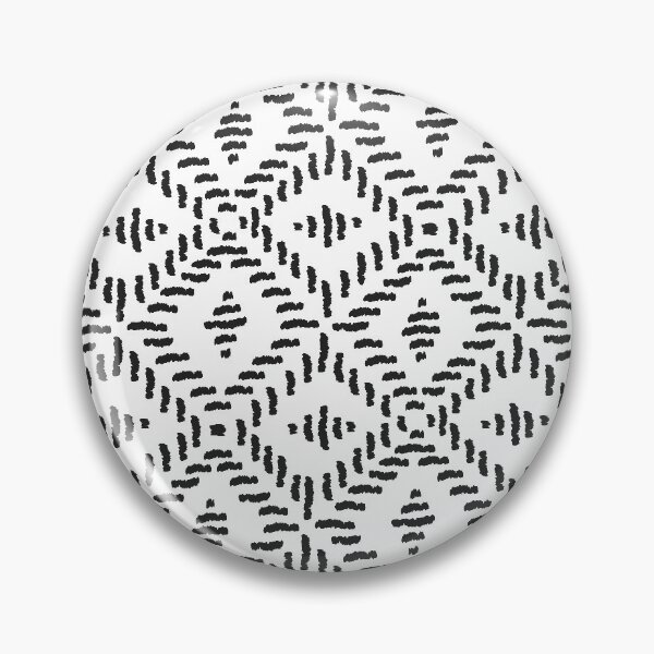 Item preview, Tribal Pattern Repeating Diamonds Black and White Inverse designed and sold by Tropical Arts.