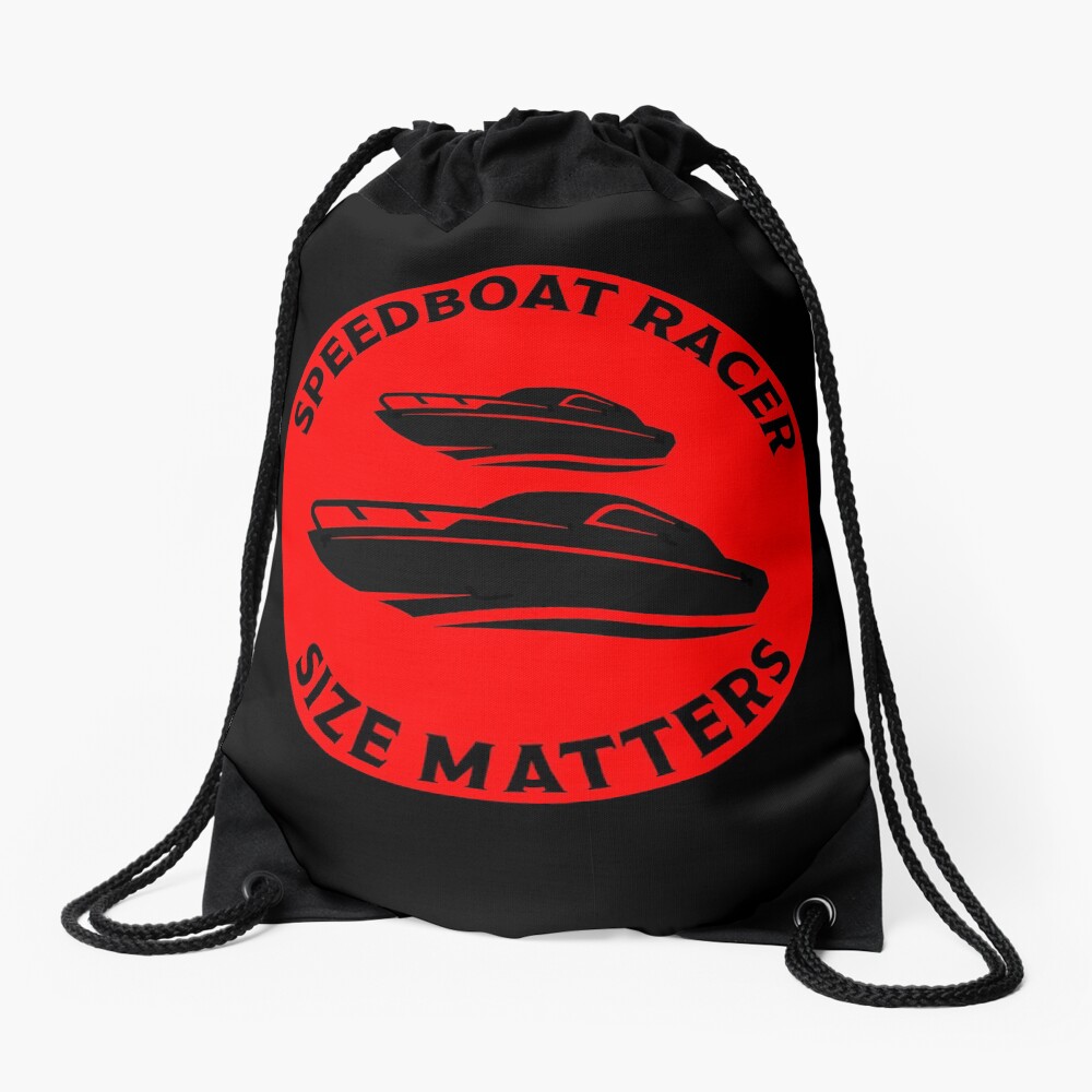 Speedboat Owners Gift - Speed Boat Gifts - Speedboat shirts - Speedboat Stickers - Mugs - Bags Drawstring Bag