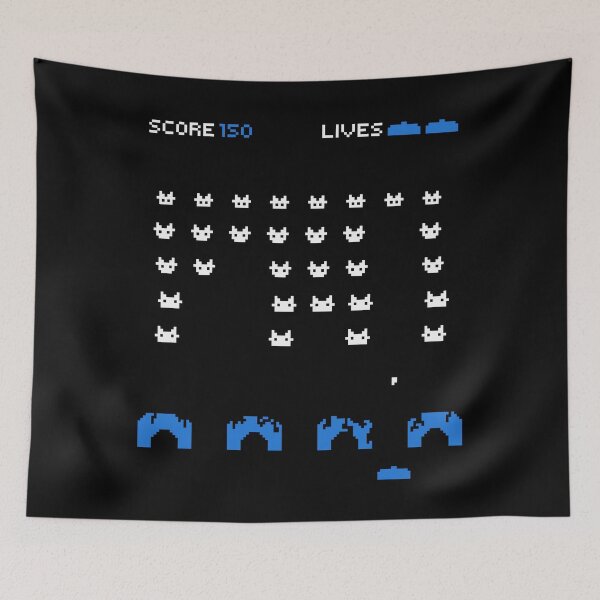 Item preview, Cat invaders! designed and sold by OffbeatOctopus.