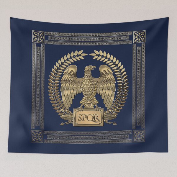 Item preview, Roman Empire - Gold Imperial Eagle over Blue Velvet designed and sold by Serge Averbukh Art Studio.