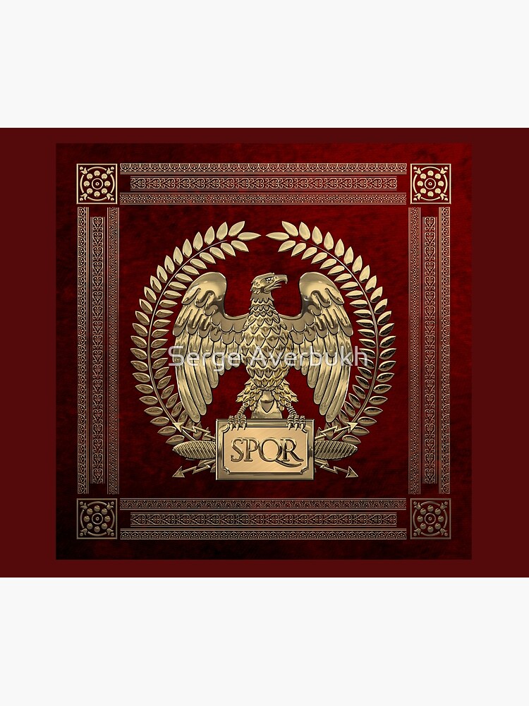 Roman Empire - Gold Imperial Eagle over Red Velvet by Captain7