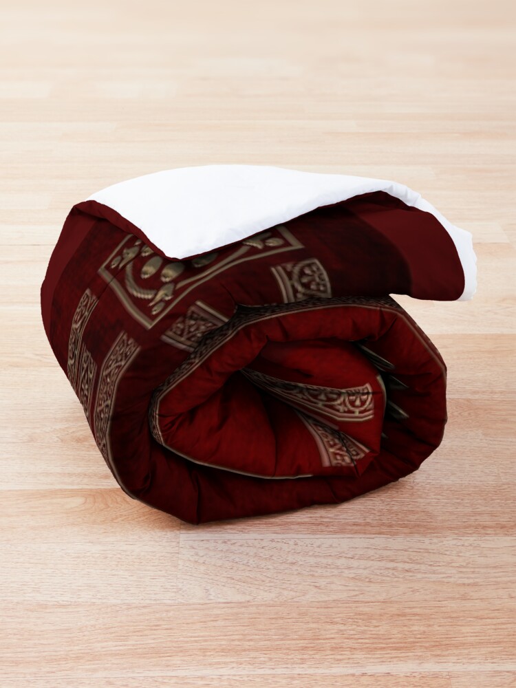 Alternate view of Roman Empire - Gold Imperial Eagle over Red Velvet Comforter