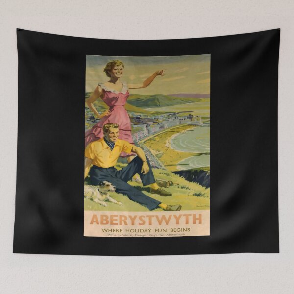 Item preview, Railway Poster Aberystwyth designed and sold by stickart-marek.