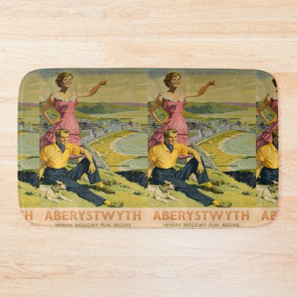Item preview, Railway Poster Aberystwyth designed and sold by stickart-marek.