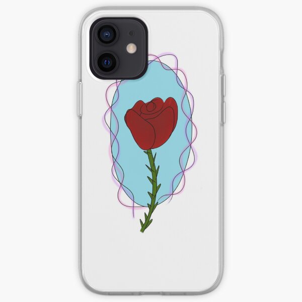 Diseño de rosa Funda blanda para iPhone