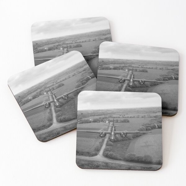 Item preview, RAF Bostons on low-level strike, black and white version designed and sold by Flight Artworks.