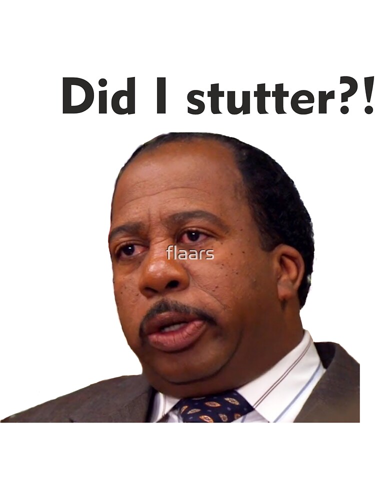 The Office  Stanley: Did I Stutter? Stainless Steel Water Bottle