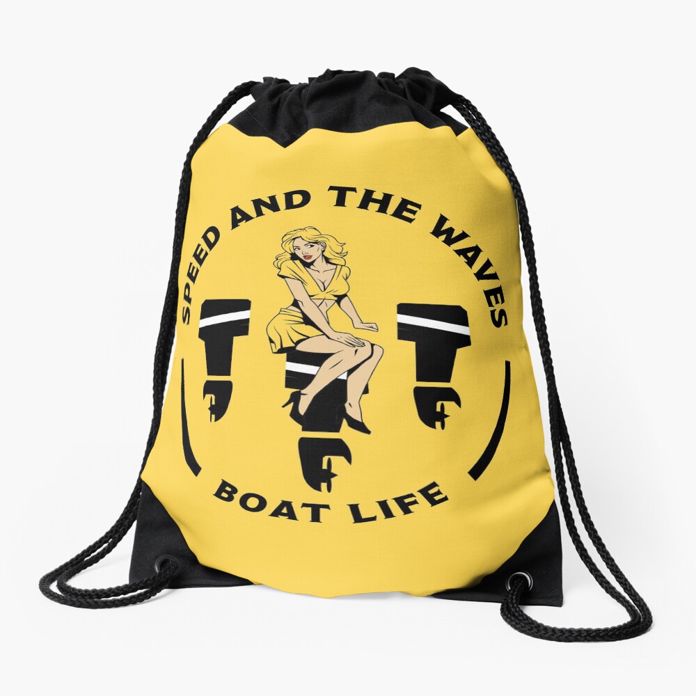 Speedboat Owners Gift - Speed Boat Gifts - Speedboat shirts - Speedboat Stickers - Mugs - Bags Drawstring Bag
