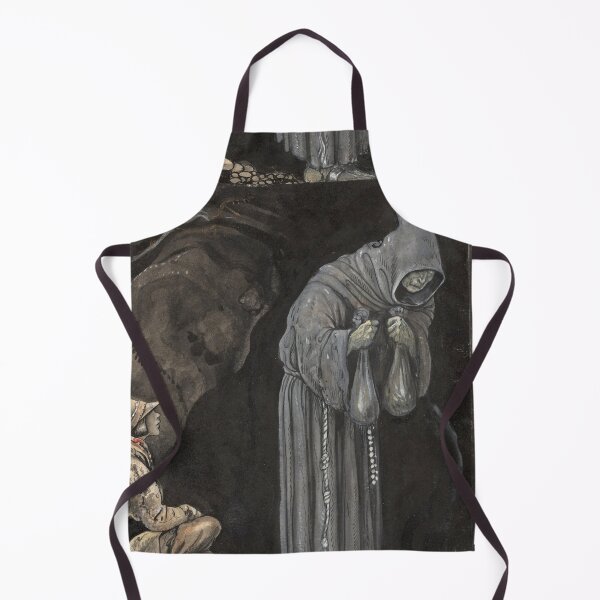 Aperçu de l'œuvre Hooded wizard Vintage John Bauer fantasy artwork créée et vendue par Vintage Designs +.
