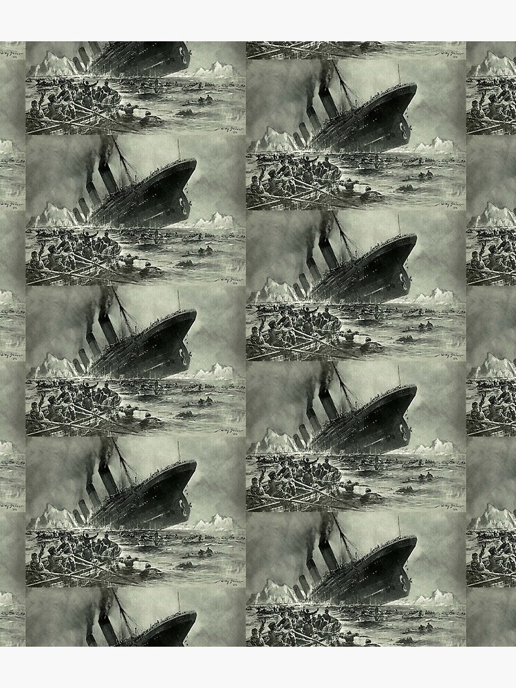 TITANIC. 1912, RMS Titanic, Cruise, Ship, Disaster, Untergang der Titanic by Willy Stower, 1912. by TOMSREDBUBBLE