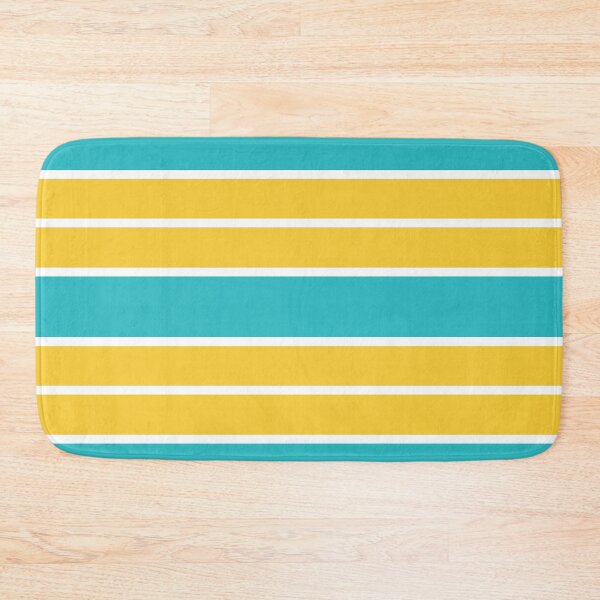 Item preview, Simple Stripes in Turquoise and yellow designed and sold by LAEC-Shop.