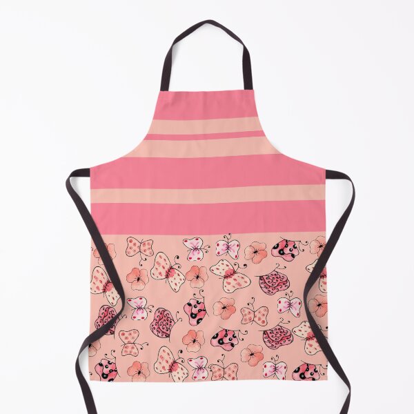 Item preview,  Pink and Light Pink Striped Butterflies and Flowers-Multiple Pattern Design  designed and sold by ozcushionstoo.