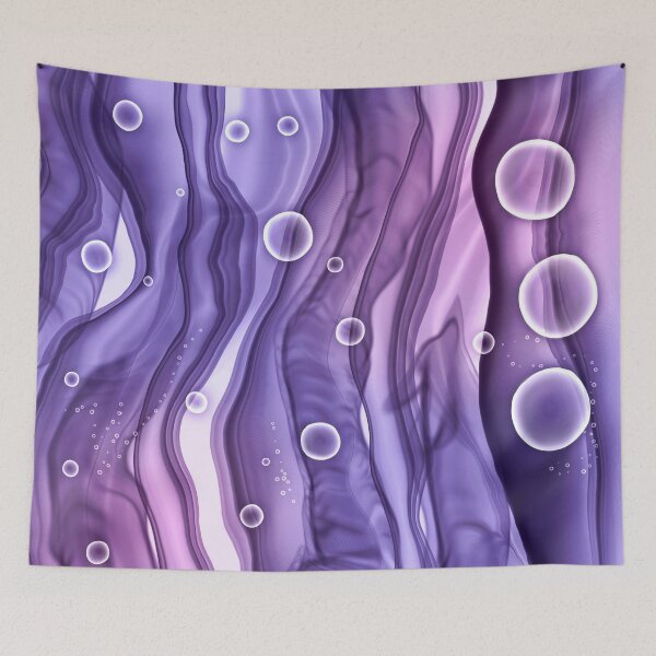 Item preview, Mermaid Ink Splashes in Shades of Pink Purple  designed and sold by WisdomInspired.