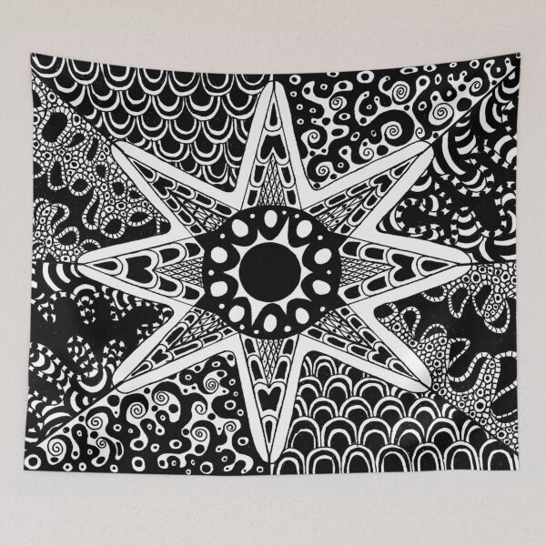 Item preview, Zentangle Inspired Art Star designed and sold by REApparelCo.