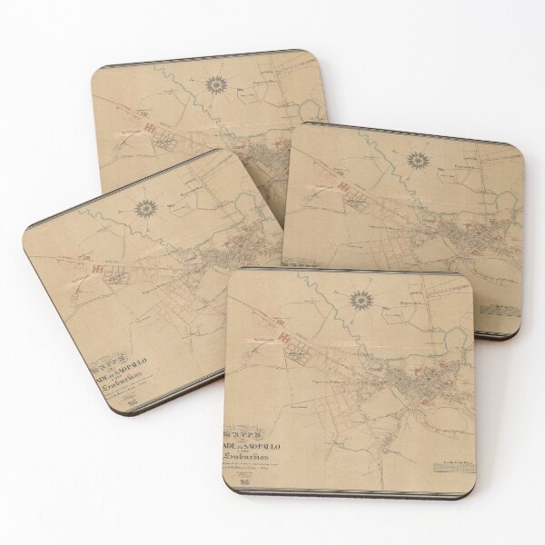 Item preview, Vintage Map of Sao Paulo Brazil (1847) designed and sold by BravuraMedia.