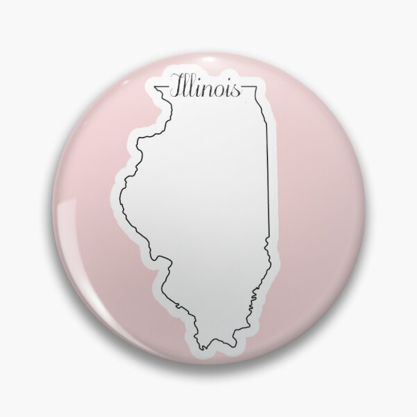 Artikelvorschau, Illinois Umriss entworfen und verkauft von Emily Shields.