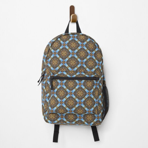 Artikelvorschau, Chocolate Brown Blue Diamond High-End-Grafikmuster für mehrfarbige Fliesen entworfen und verkauft von glitchman2.
