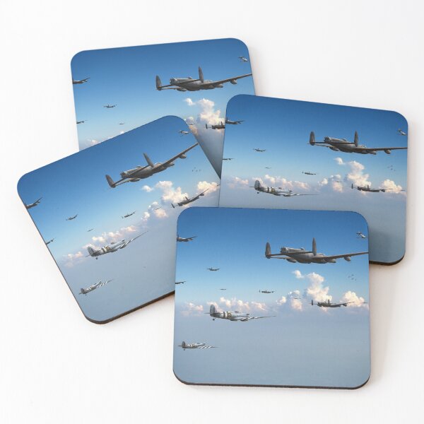Item preview, Spitfires escorting Lancasters designed and sold by Flight Artworks.